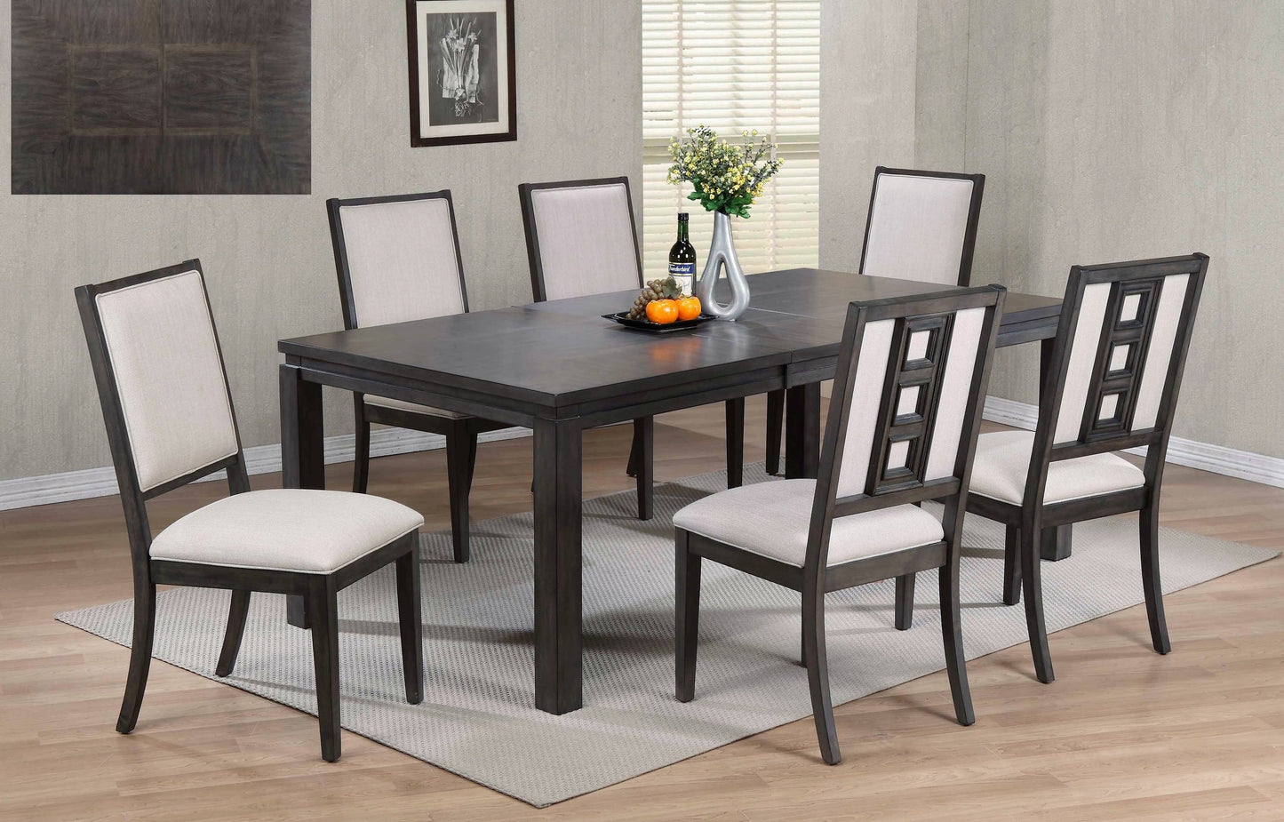 Lancaster 7Pcs Set Table & 6 Chairs
