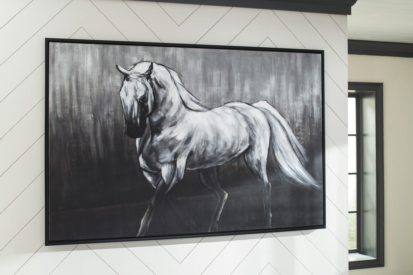 Victor - White/Black - Wall Art