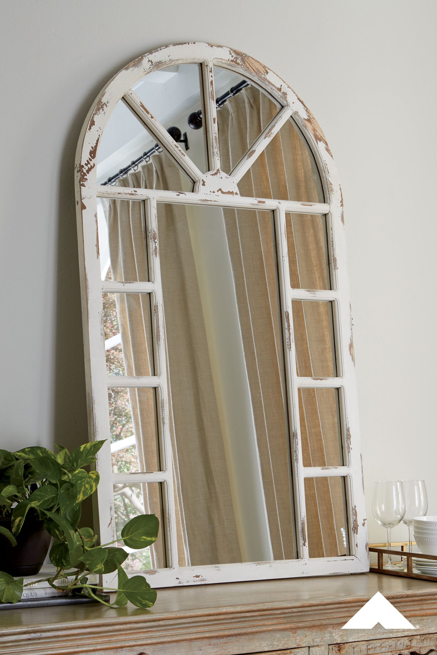 Divakar - Antique White - Accent Mirror