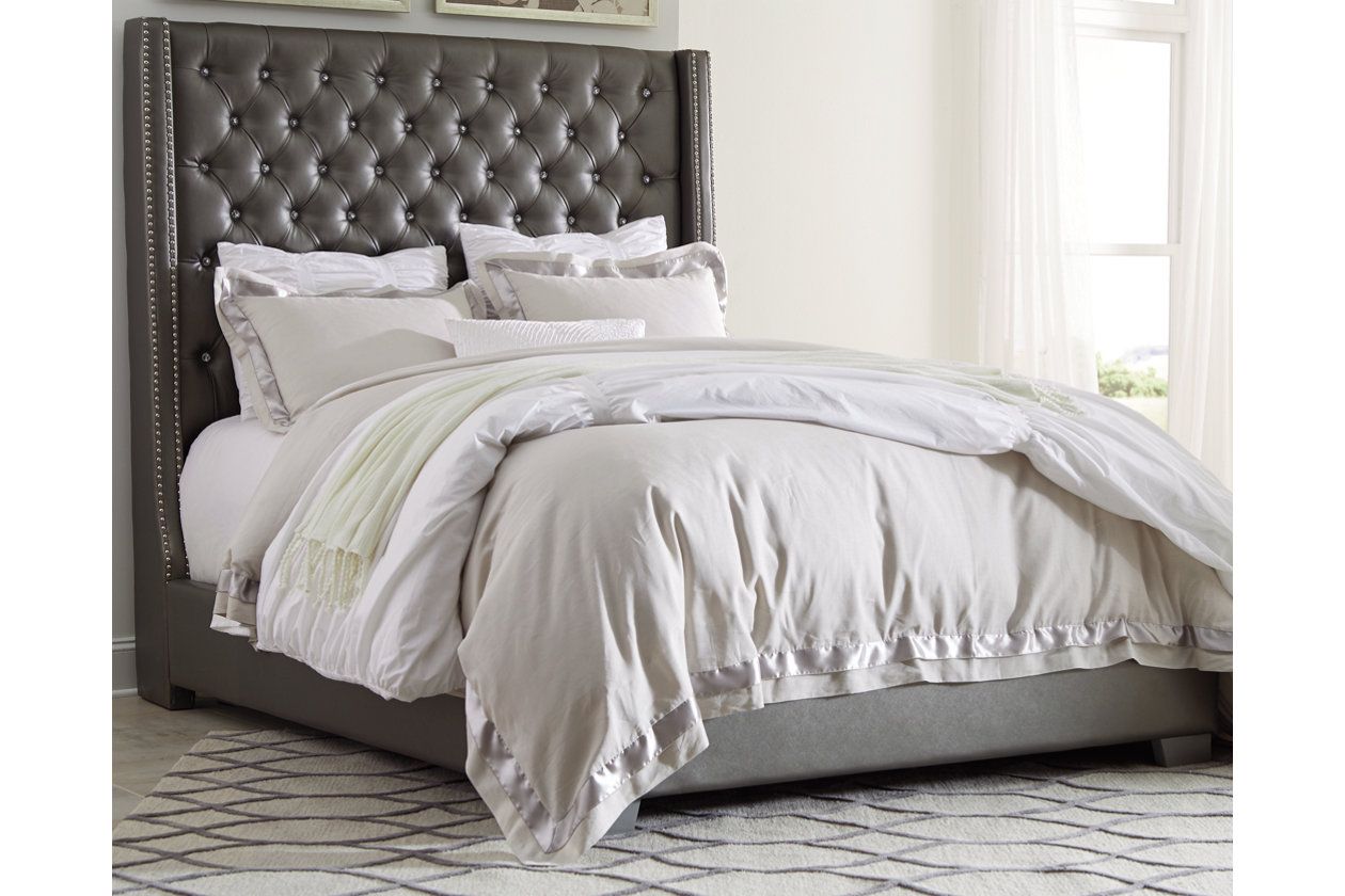Coralayne - Gray - California King UPH Bed