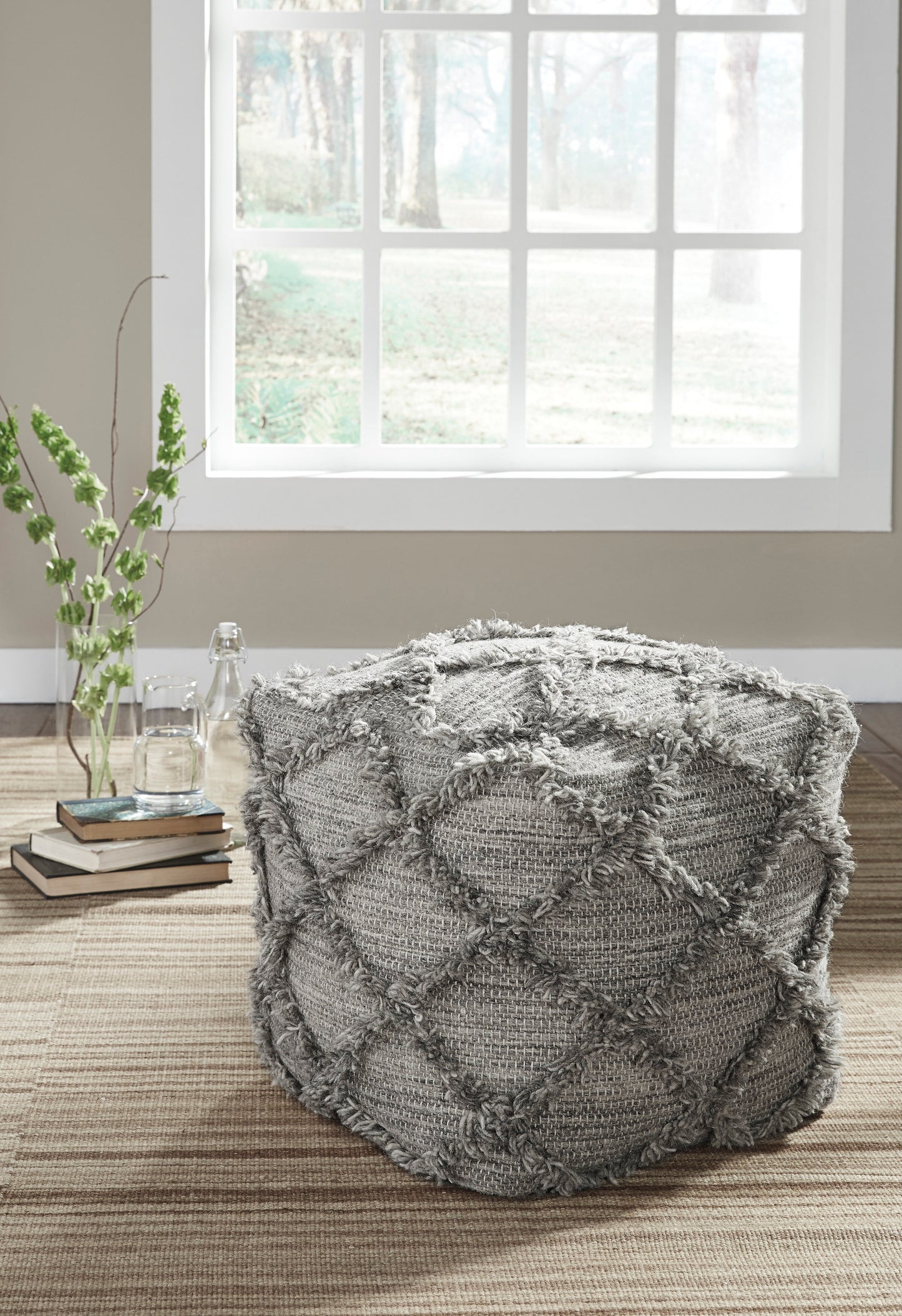 Adelphie - Gray - Pouf
