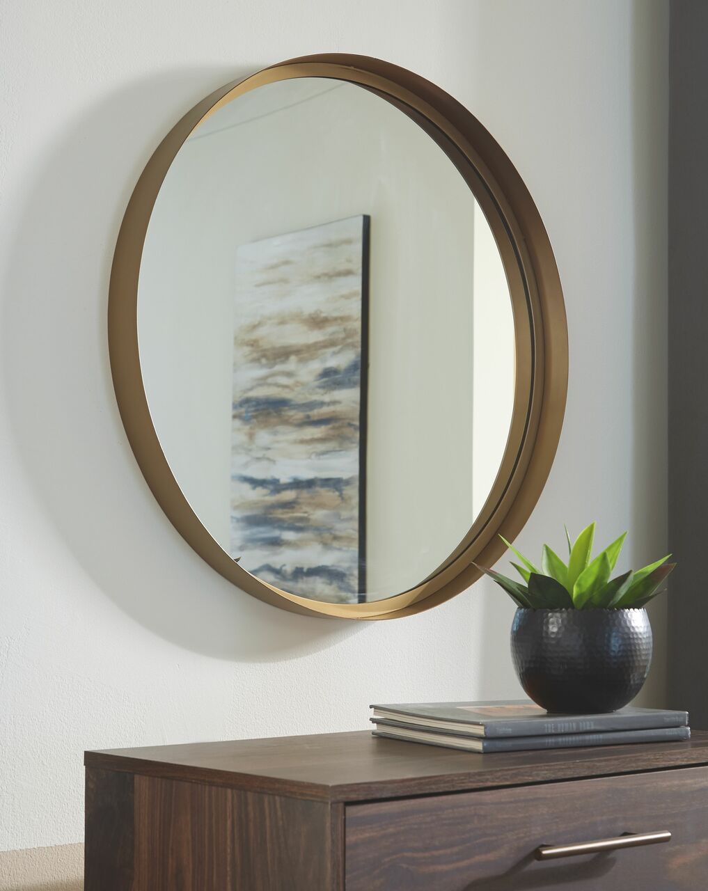 Elanah - Gold Finish - Accent Mirror