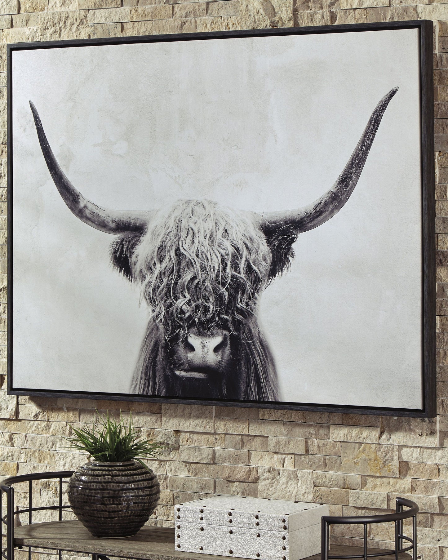 Pancho - Black/White - Wall Art