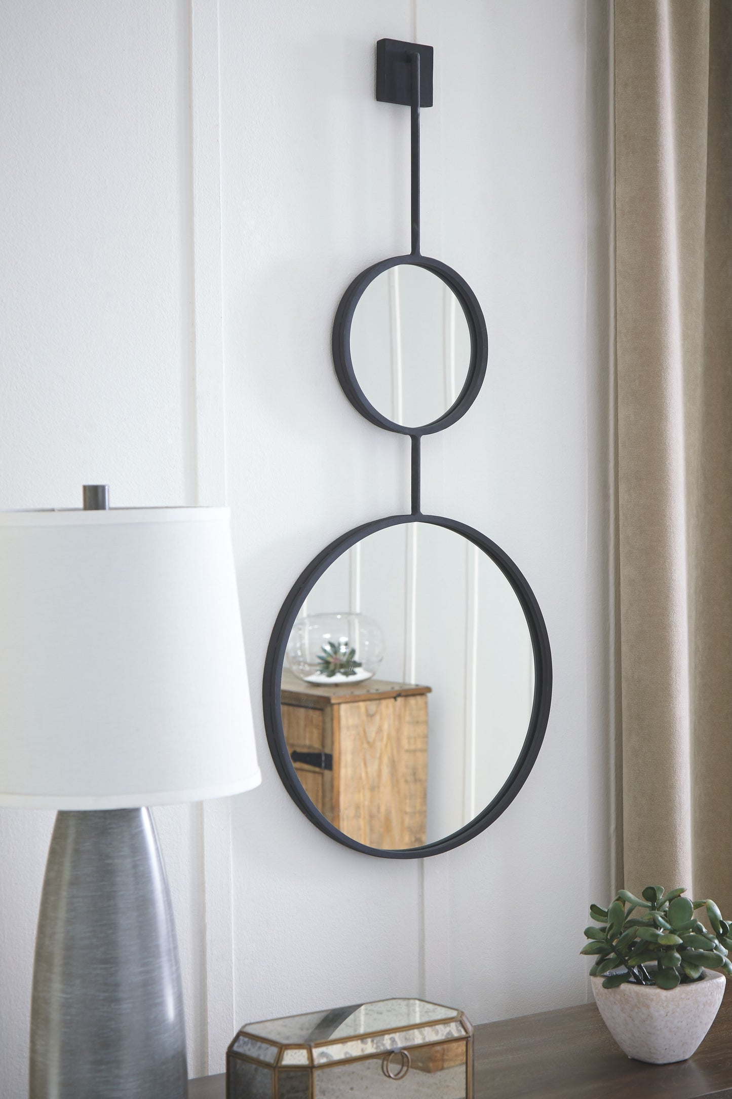 Brewer - Black - Accent Mirror