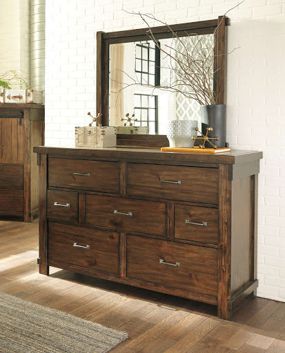 Lakeleigh - Brown - Dresser & Mirror