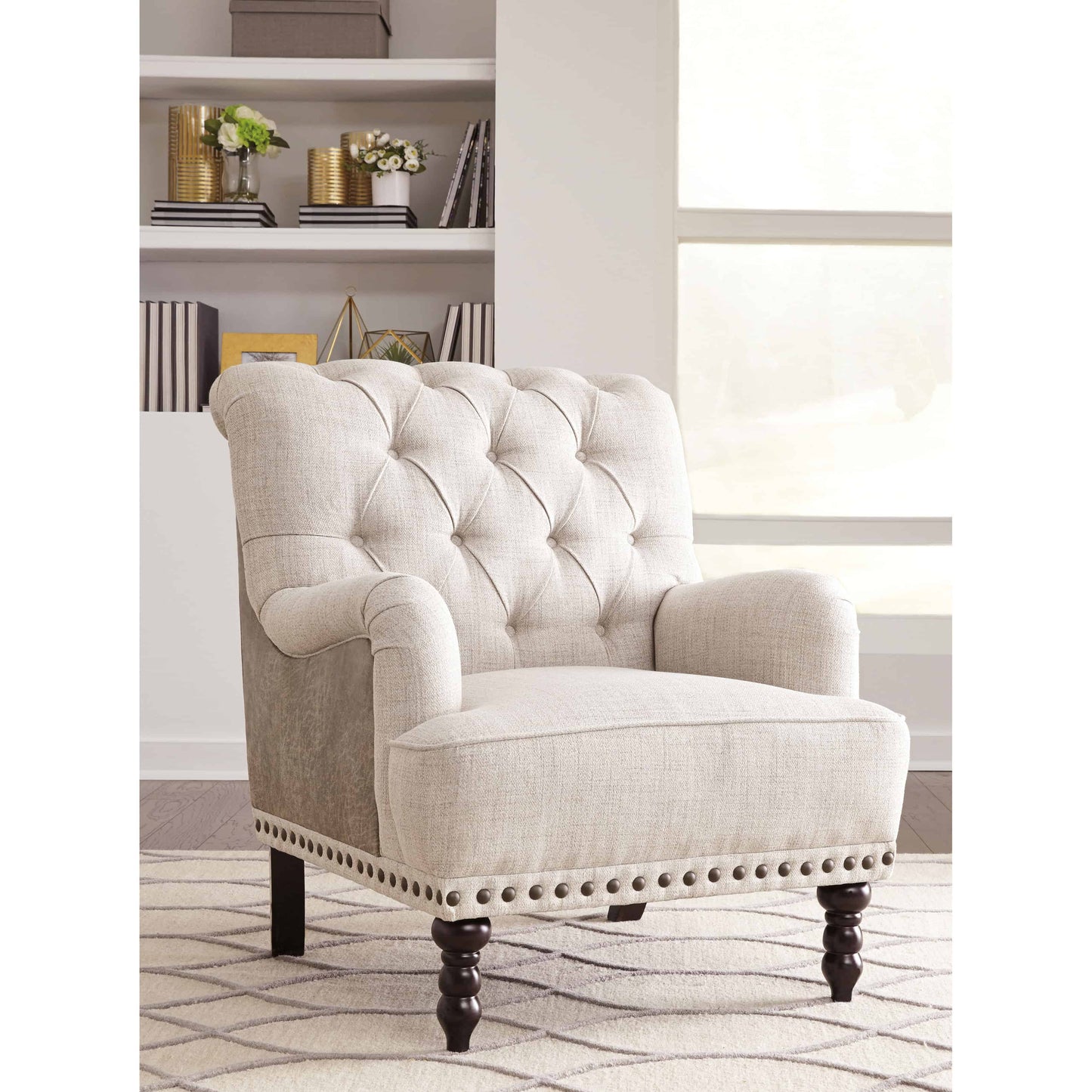 Tartonelle - Ivory/Taupe - Accent Chair
