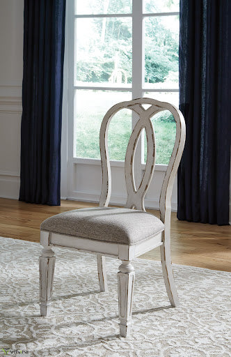Realyn - Chipped White - Dining UPH Side Chair (2/CN)